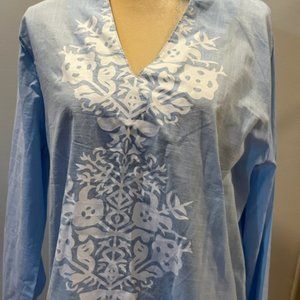 NEW Light Blue tunic maxi dress